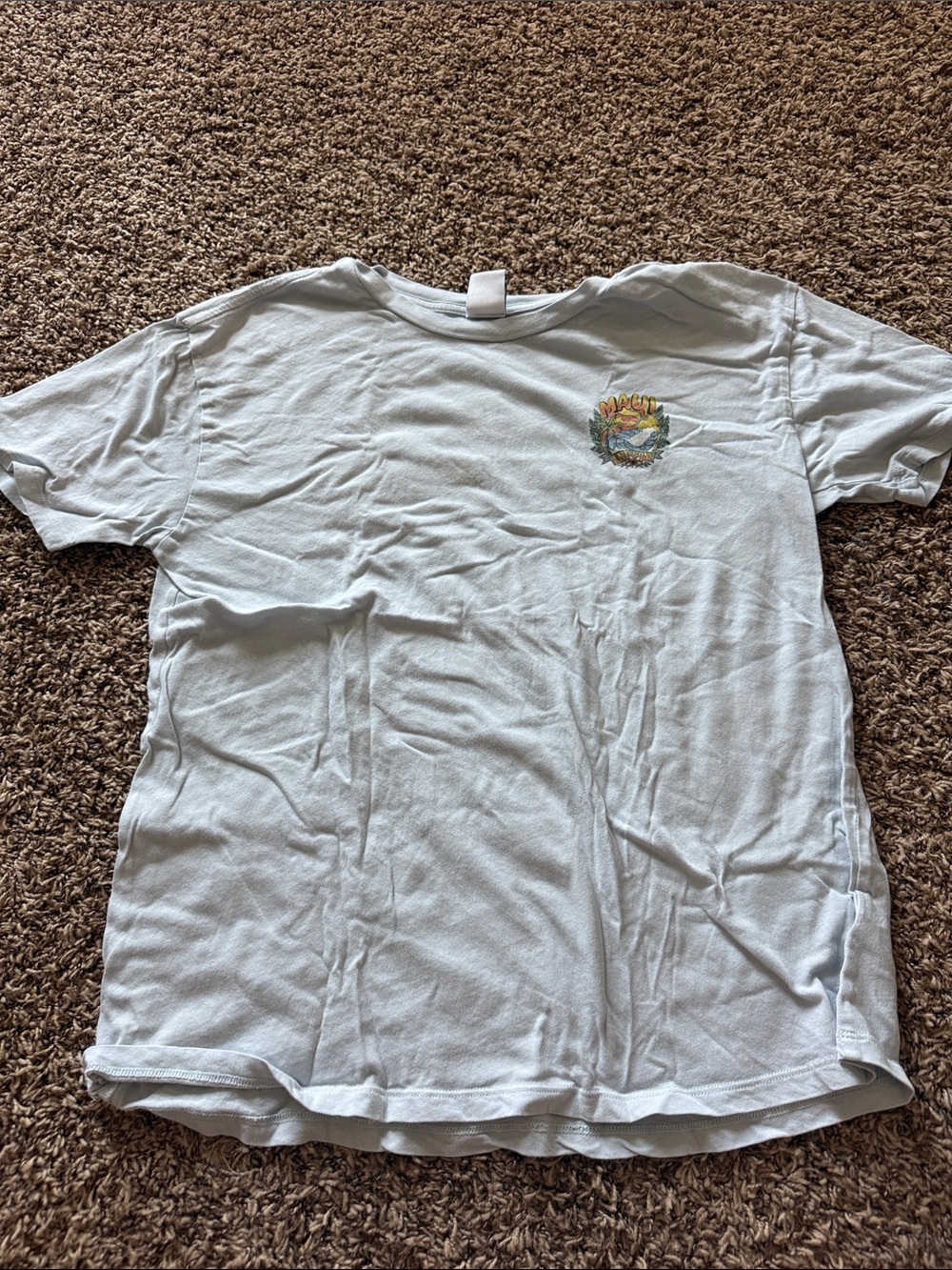 Vintage Maui and Sons Light Blue Short Sleeve Tee